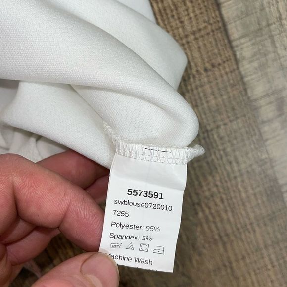 shein square neck button front top - Picture 8 of 9